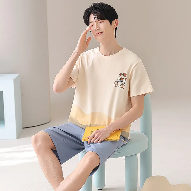 CHUDUAN Pajama Set Men's Image Color-4