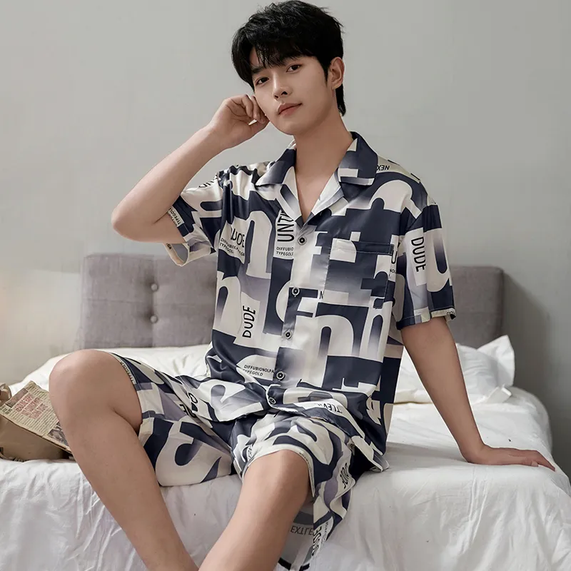 CHUDUAN Men Pajama Sets-3