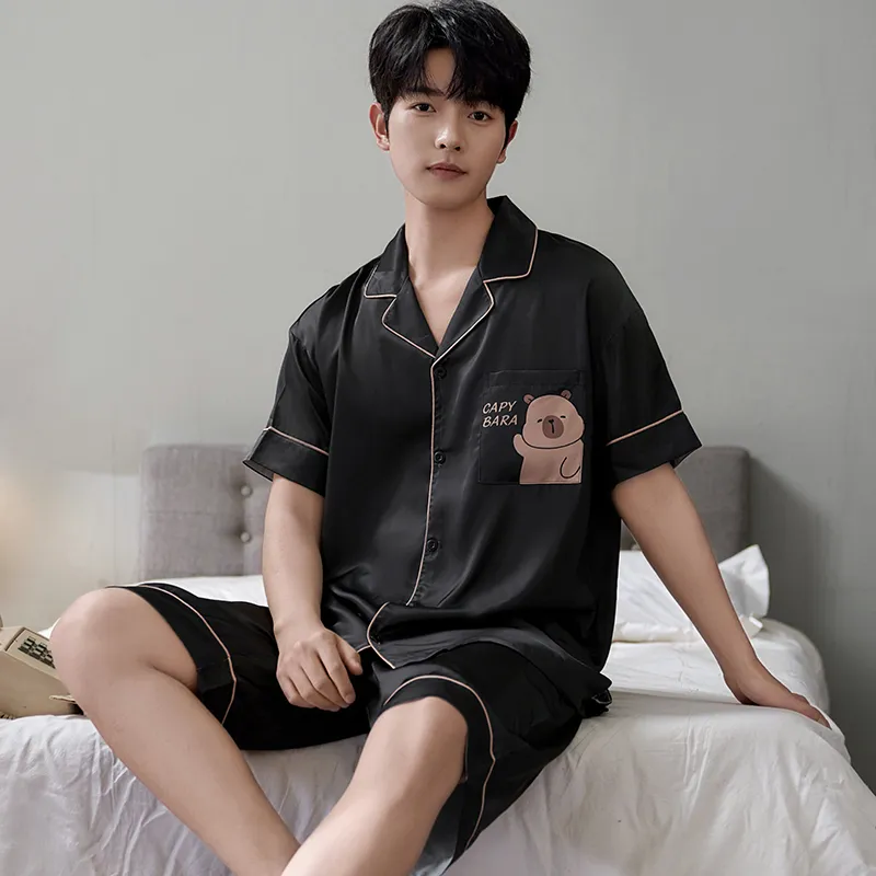 CHUDUAN Men Pajama Sets-2
