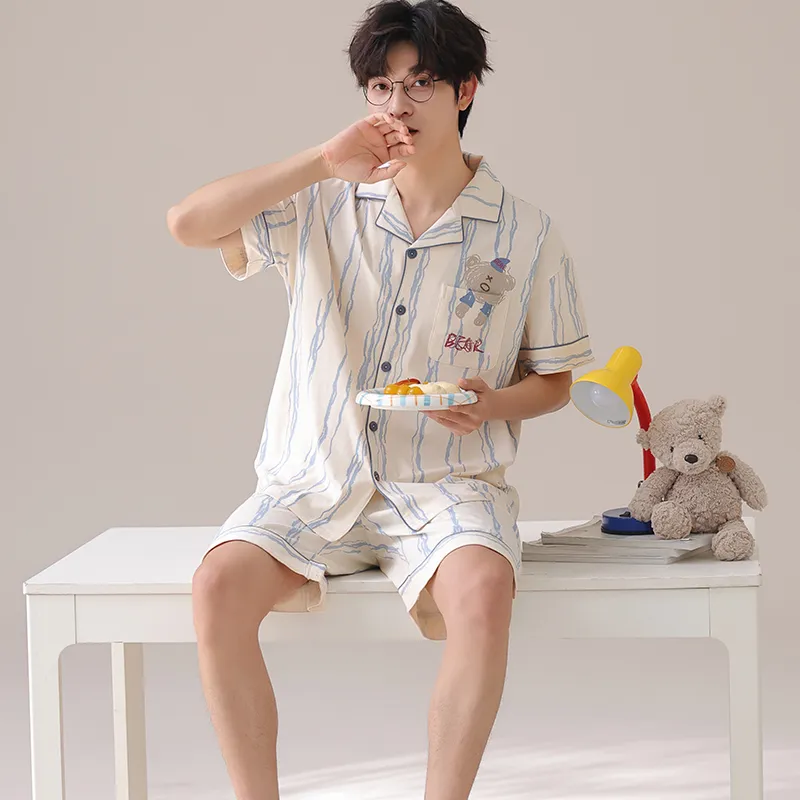 CHUDUAN Pajama Set Men's Image Color-2