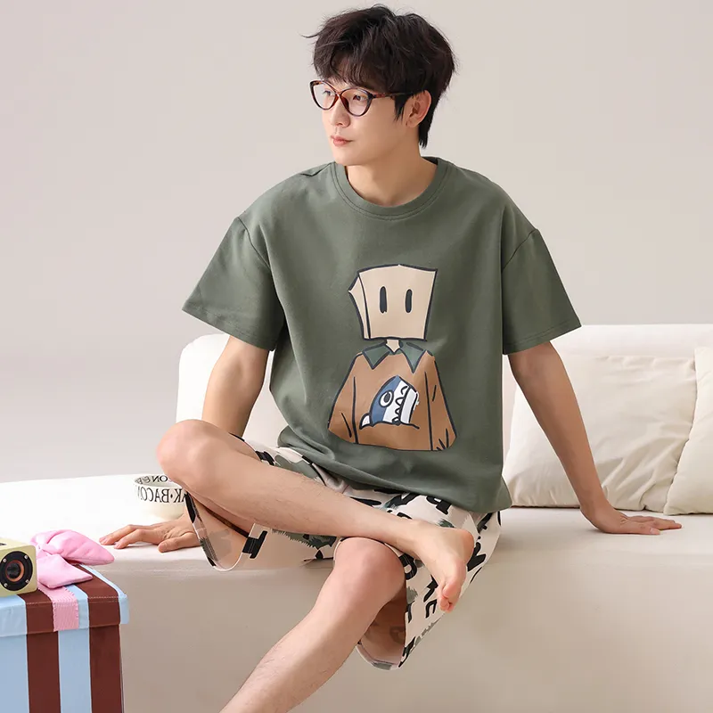 CHUDUAN Pajama Set Men's Image Color-2