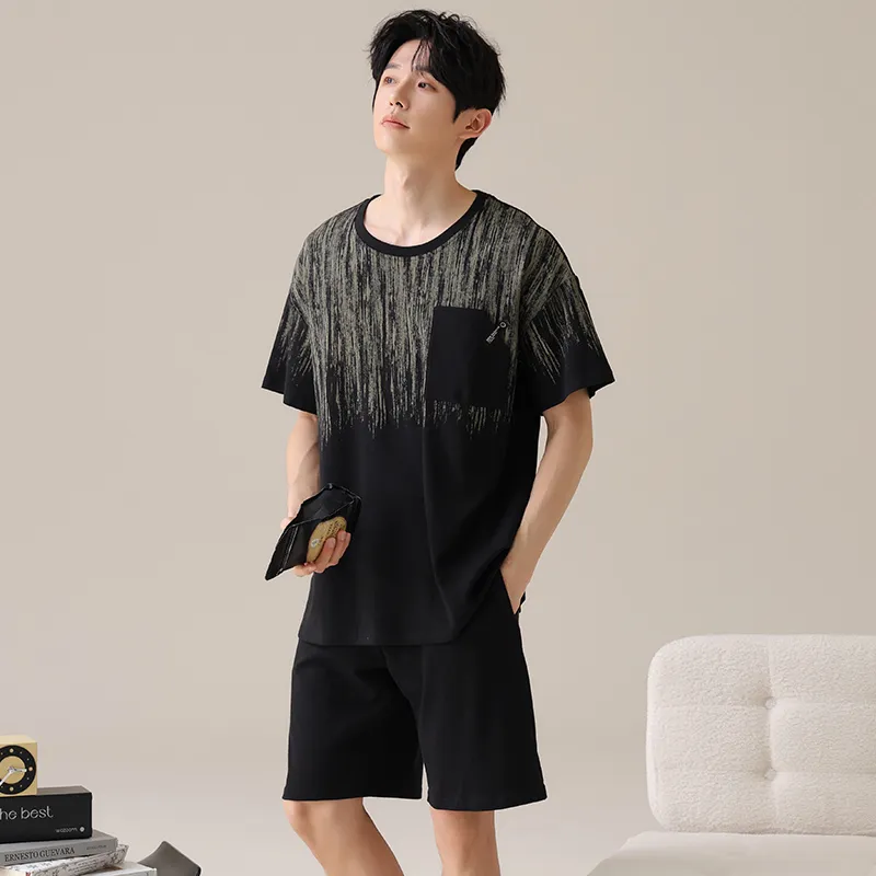 CHUDUAN Men Pajama Sets-5