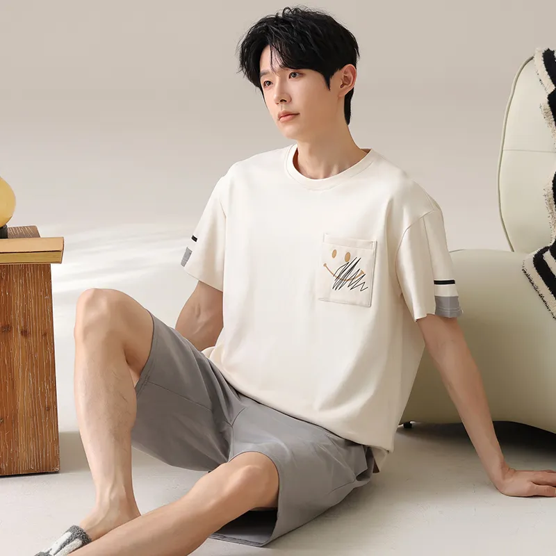 CHUDUAN Pajama Set Men's Image Color-4
