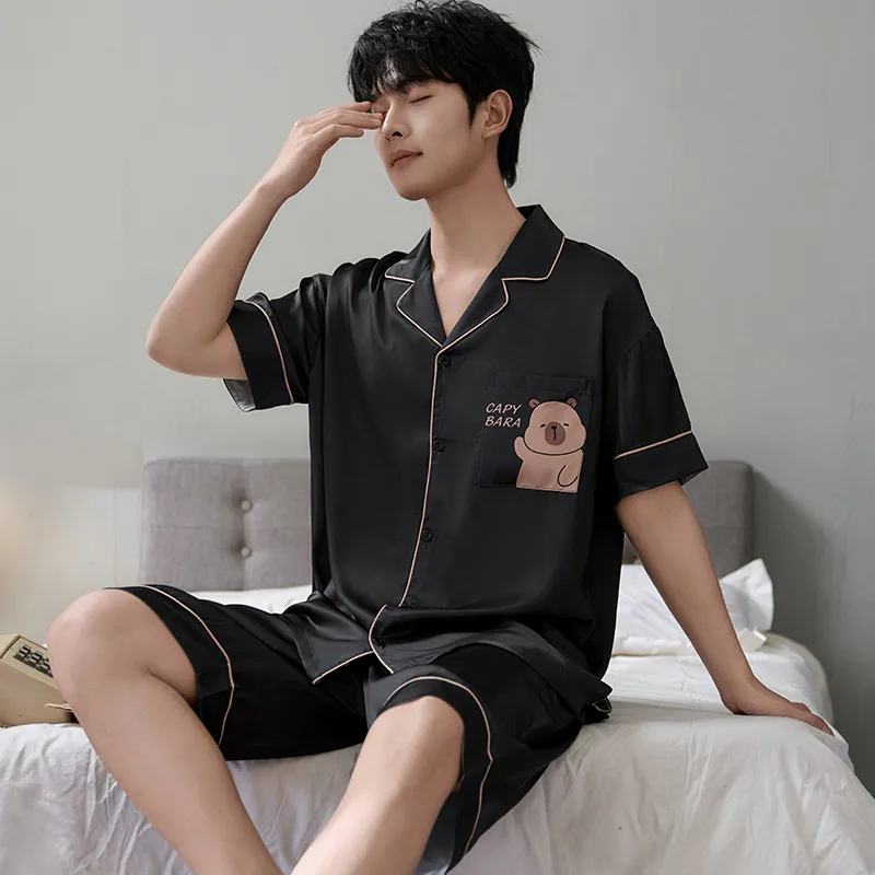 CHUDUAN Men Pajama Sets-3
