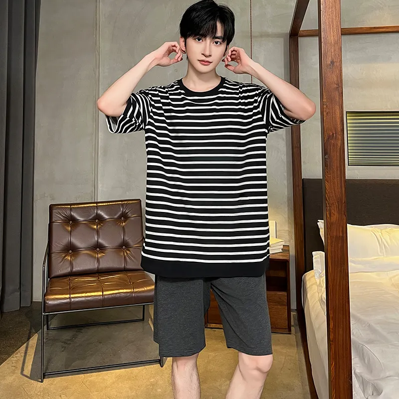 CHUDUAN Men Pajama Sets-5