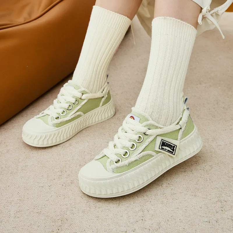Dickies Low Top Canvas Shoes Women's Avocado Green-11