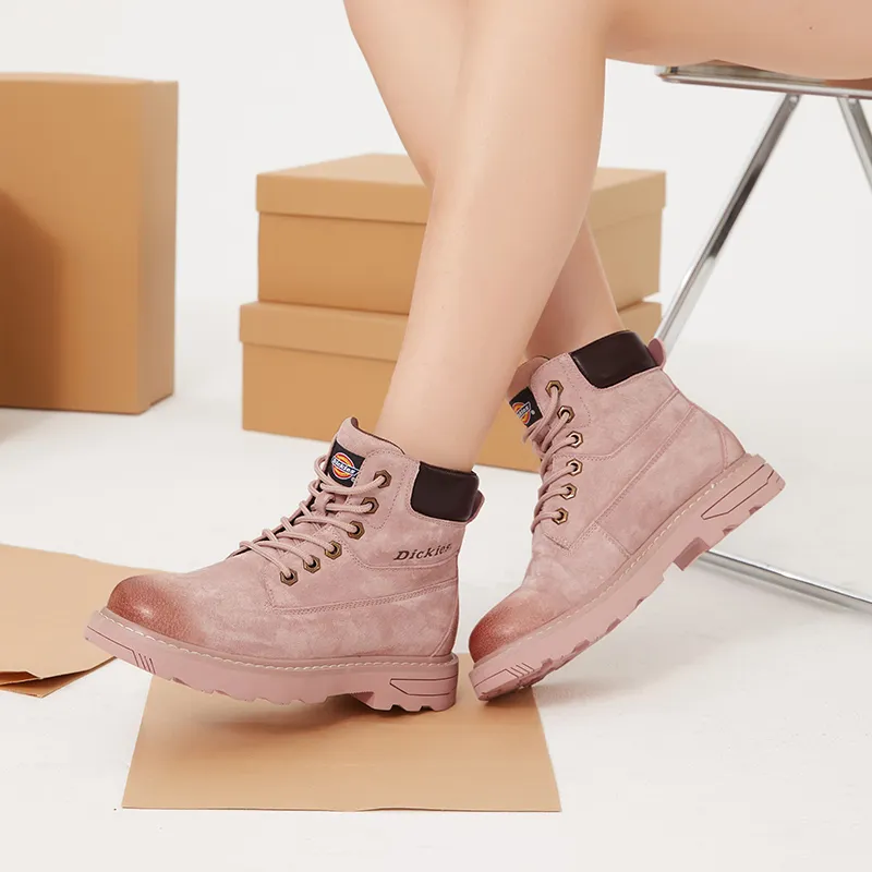 Dickies Short Martin Boot Women's Pink-5