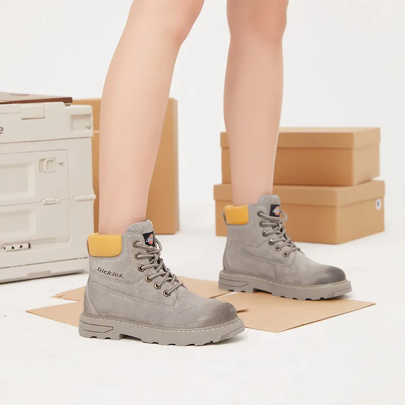Dickies Short Martin Boot Women's Gray Yellow-7