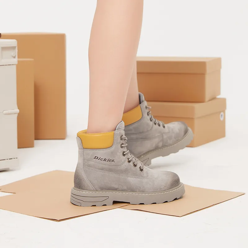 Dickies Short Martin Boot Women's Gray Yellow-8