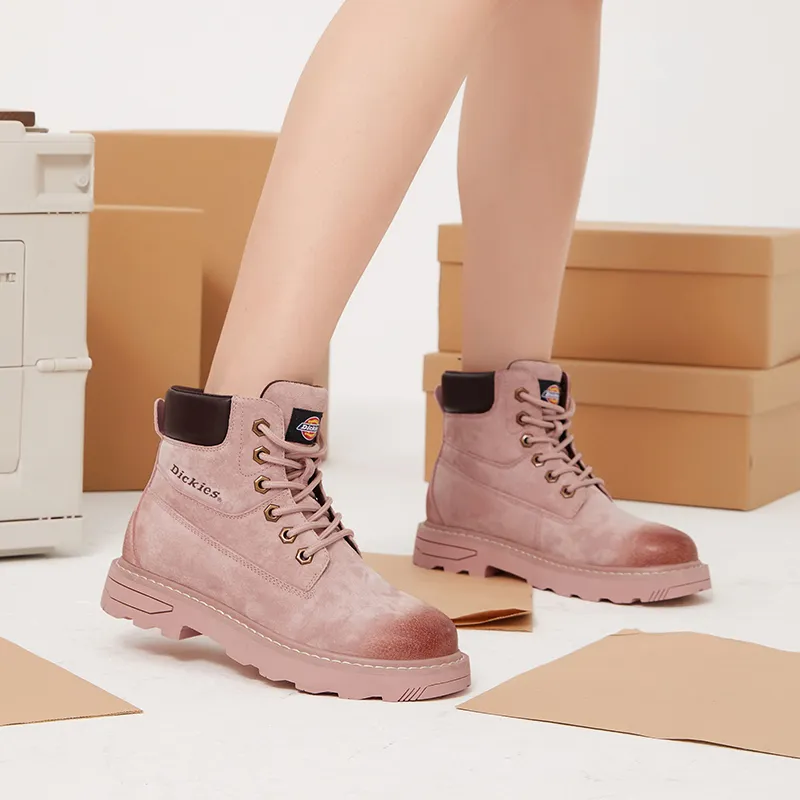 Dickies Short Martin Boot Women's Pink-8