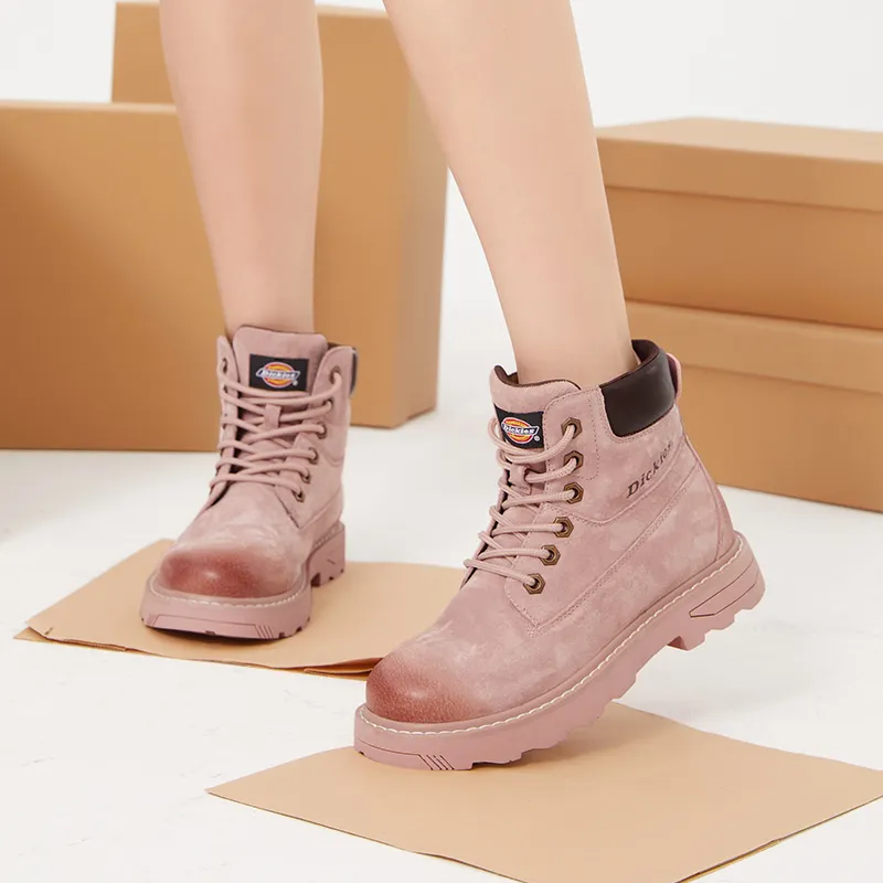 Dickies Short Martin Boot Women's Pink-6