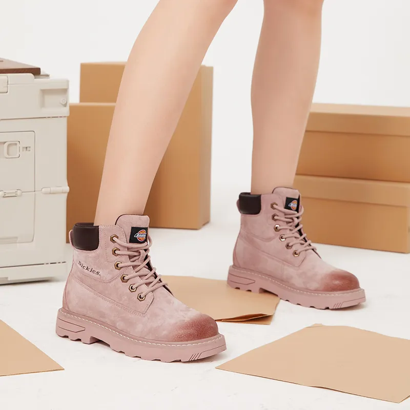 Dickies Short Martin Boot Women's Pink-9