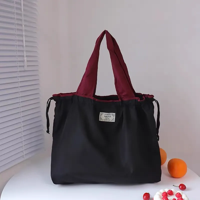MOST ORIGINAL DESIGN Large Capacity Water Resistant Durable Nylon One Shoulder Shopping Bag-13
