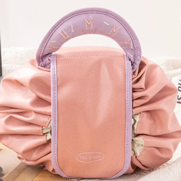 MOST ORIGINAL DESIGN Travel Toiletry Bag With Drawstring Closure Large Capacity Shopping Bag-15