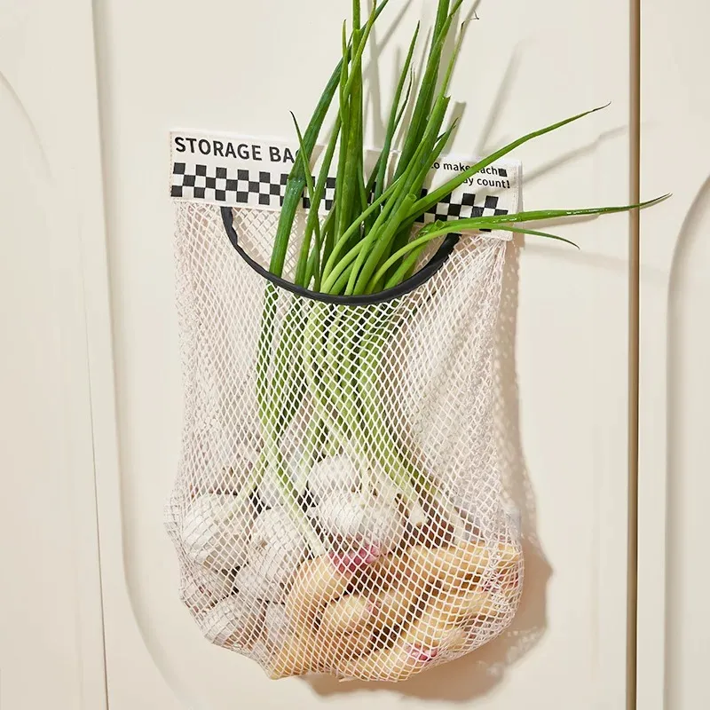 MOST ORIGINAL DESIGN Elastic Mesh Dormitory Kitchen Bedroom Socks Large Capacity Storage Bag Trash Bag-1