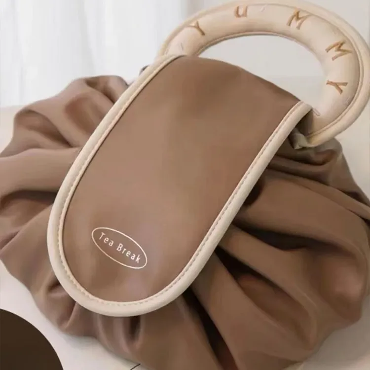 MOST ORIGINAL DESIGN Travel Toiletry Bag With Drawstring Closure Large Capacity Shopping Bag-8