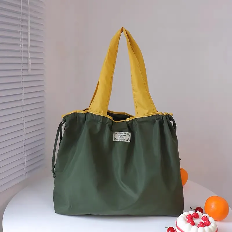 MOST ORIGINAL DESIGN Large Capacity Water Resistant Durable Nylon One Shoulder Shopping Bag-6