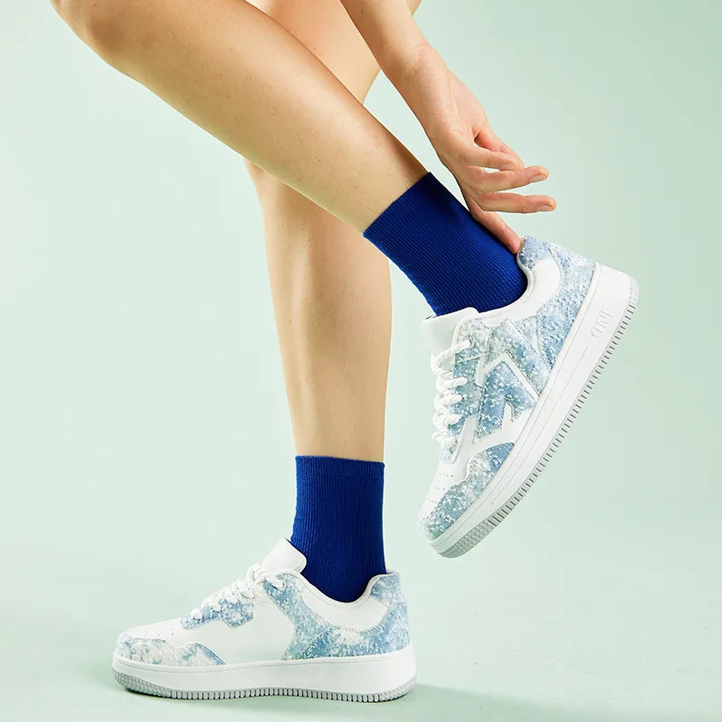 A1 Small White Shoes Coverage Wear-Resistant Lightweight Low-Top Skateboard Shoes Unisex-70