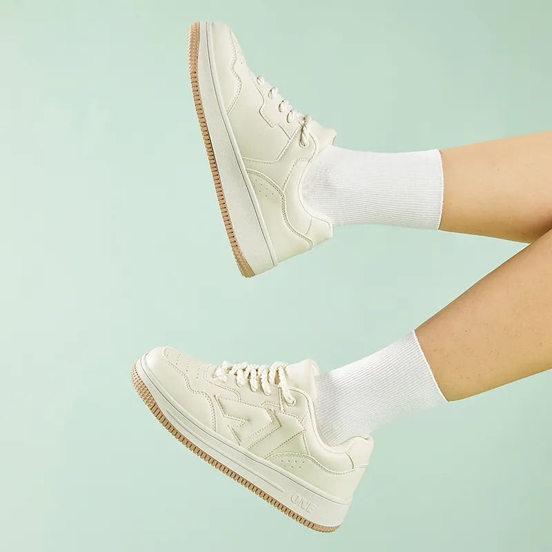 A1 Small White Shoes Coverage Wear-Resistant Lightweight Low-Top Skateboard Shoes Unisex-48