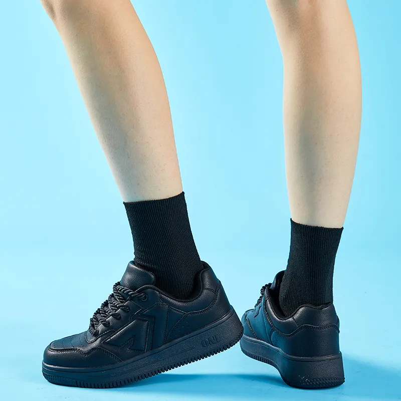 A1 Small White Shoes Coverage Wear-Resistant Lightweight Low-Top Skateboard Shoes Unisex-24