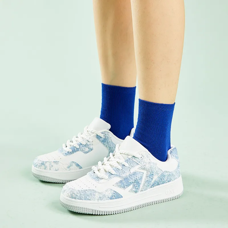 A1 Small White Shoes Coverage Wear-Resistant Lightweight Low-Top Skateboard Shoes Unisex-71
