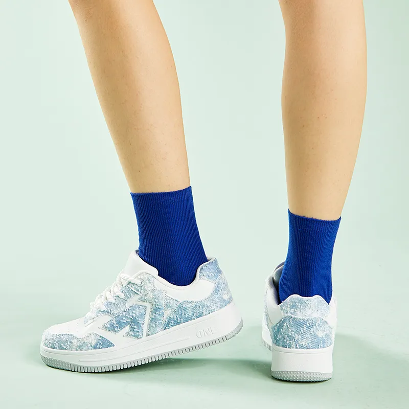 A1 Small White Shoes Coverage Wear-Resistant Lightweight Low-Top Skateboard Shoes Unisex-72