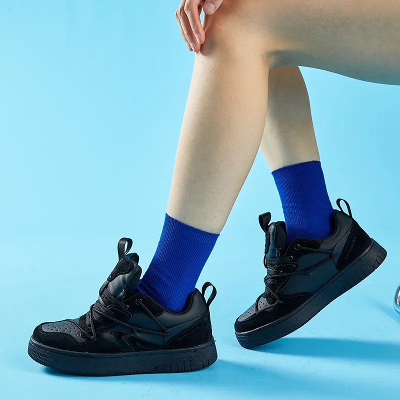 A1 Wear-Resistant Height Increasing Low-Top Puffy Skateboard Shoes Unisex-54