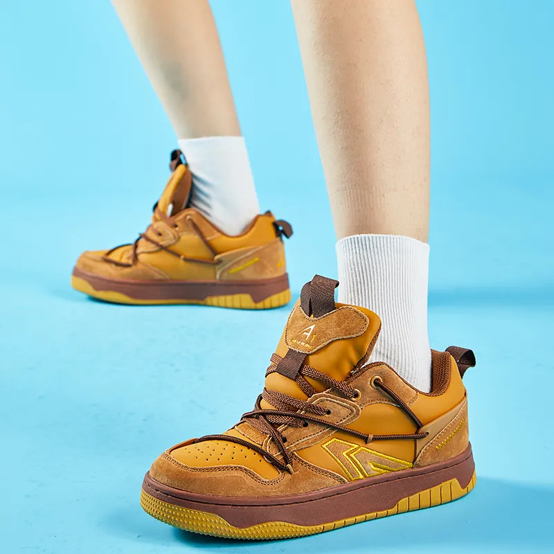A1 Wear-Resistant Height Increasing Low-Top Puffy Skateboard Shoes Unisex-67