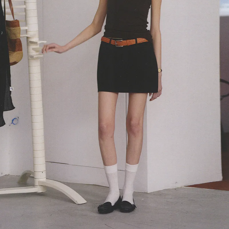 CYCLE DOCUMENT Casual Short Skirts Women's Black-2
