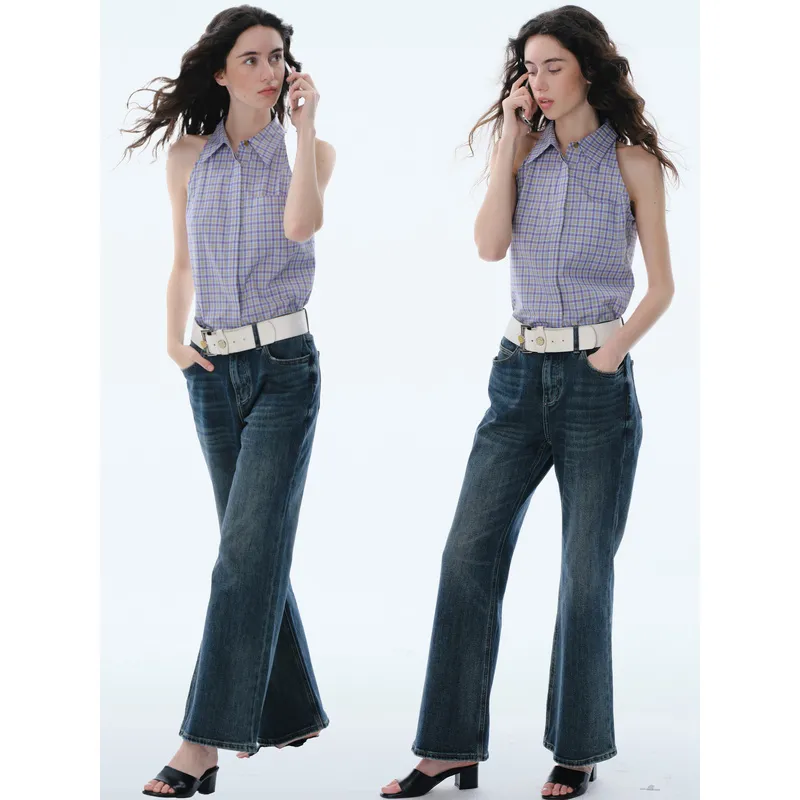 CYCLE DOCUMENT Shirts Women's Purple Plaid-3