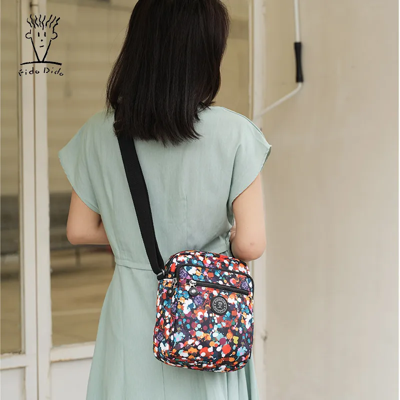 FIDO DIDO Fabric Crossbody Bag, Shoulder Bag Women's Multicolor-7