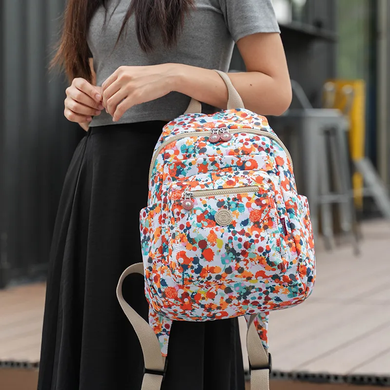 FIDO DIDO Backpacks Ink Splatter Flower-9