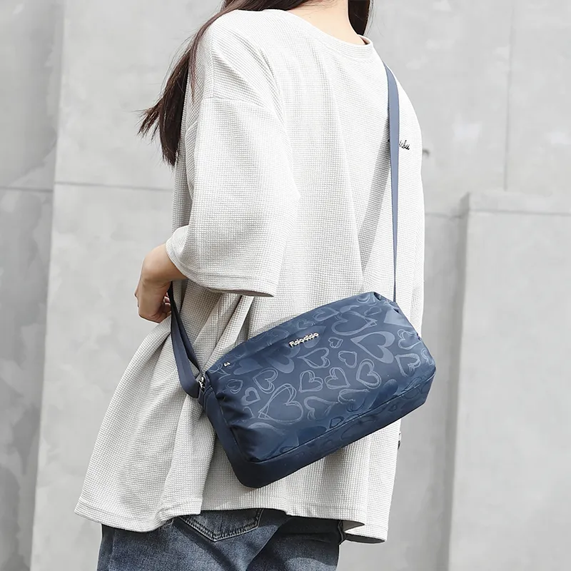 FIDO DIDO Oxford Small Square Bag Shoulder Bag, Crossbody Bag Women's Blue-9
