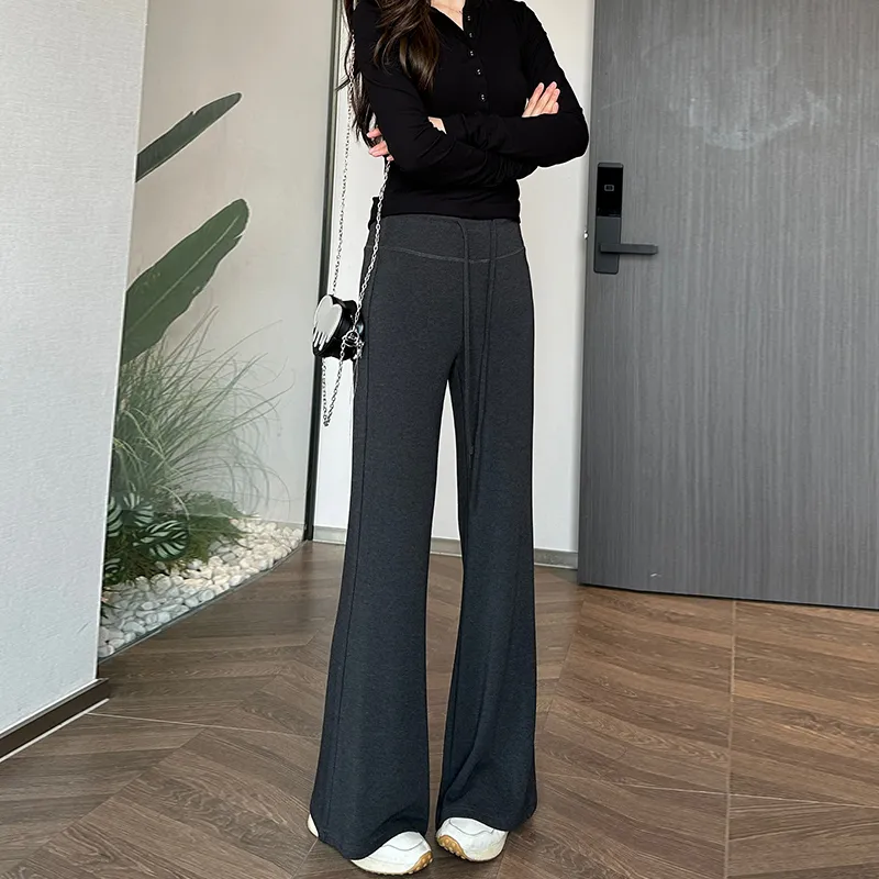 KALULI Casual Pants Women's Dark Gray-4