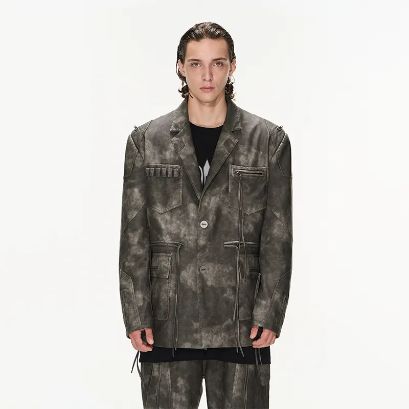 BLIND402 Jackets Unisex Washed Brown-2