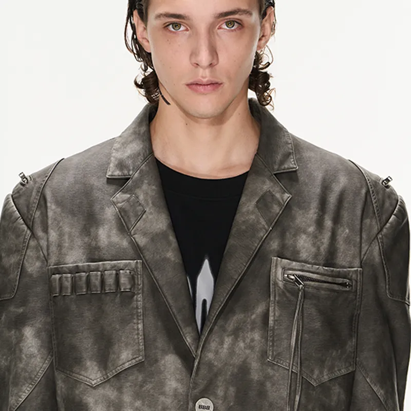 BLIND402 Jackets Unisex Washed Brown-5