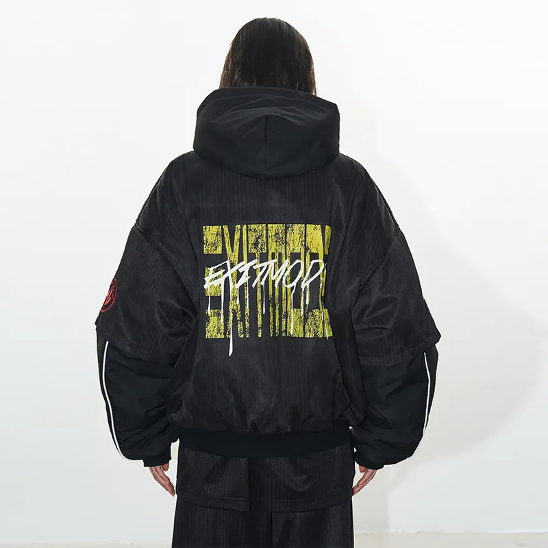 BLINDNOPLAN Puffer Jacket Unisex Black-3