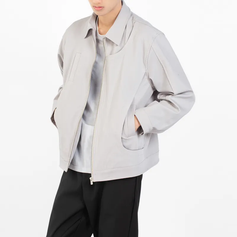 Gangurru Jackets Men Gray White-2
