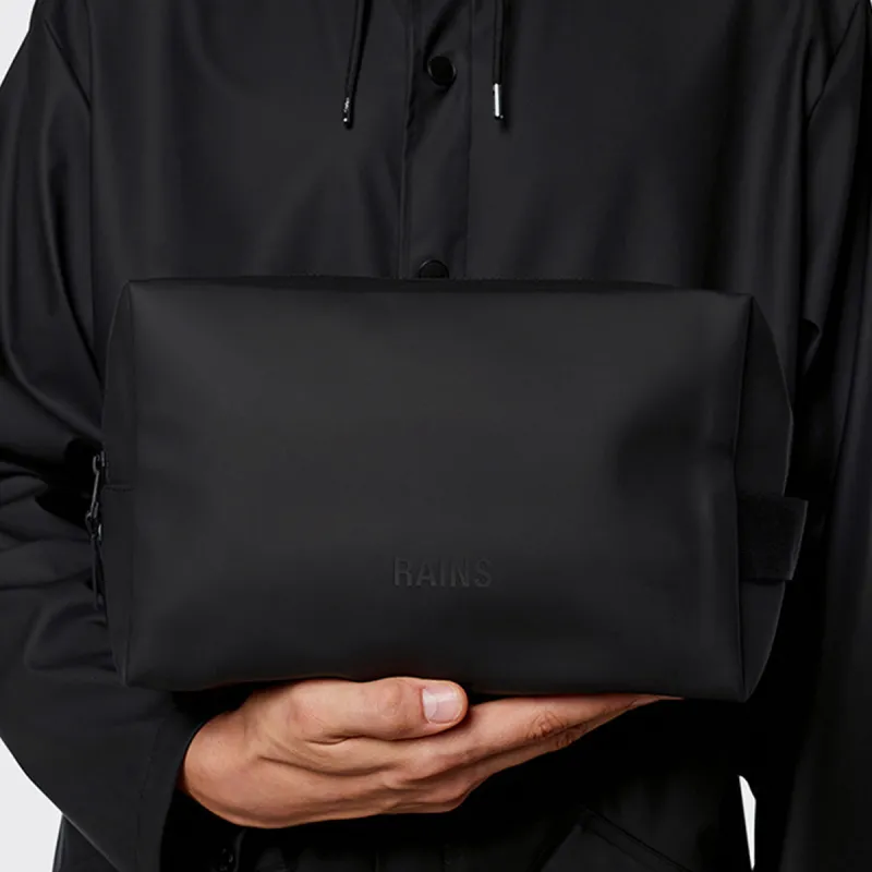 Rains Polyester Polyurethane Storage Bag Large Size Unisex Black-3