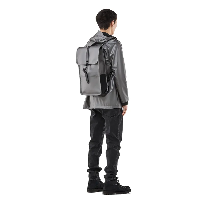 Rains Polyester Backpack Large Size Unisex Multicolor Choose-23