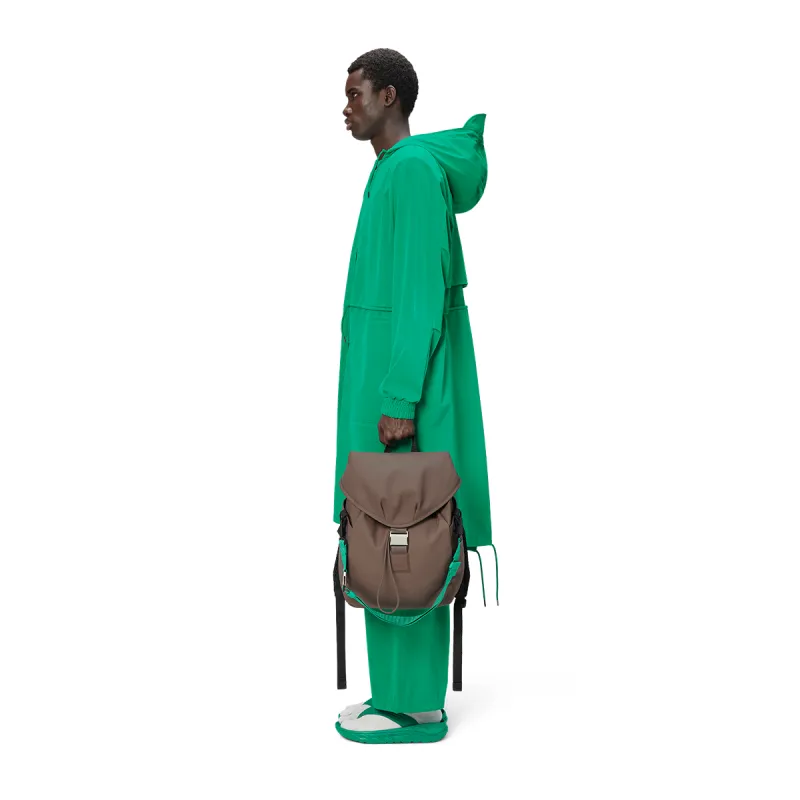 Rains Polyester Backpack Unisex Black/Rose Brown/Soft Light Yellow-9
