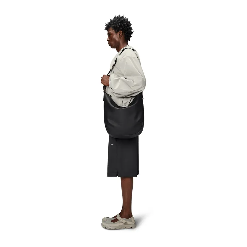Rains Polyester Crossbody Bag, Shoulder Bag Regular Unisex Black/Cameo Brown-2