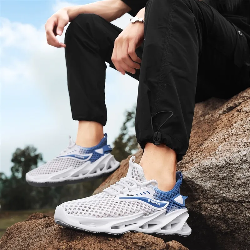BAKE Slip Resistant, Abrasion Resistant, Breathable Low Top Casual Shoes Men's-3