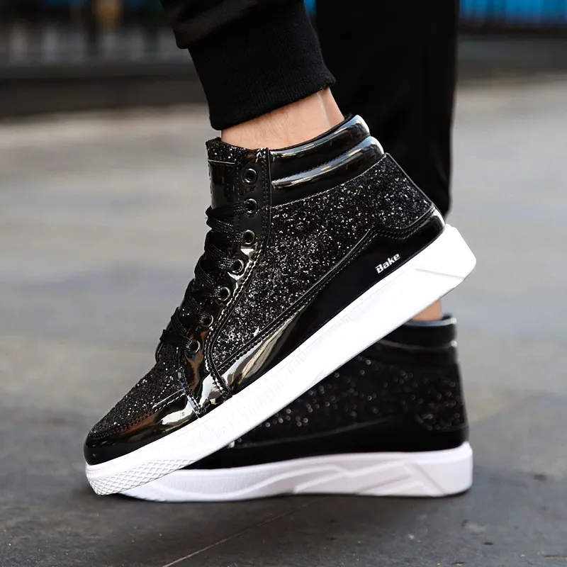 BAKE Slip Resistant Coverage High Top Skateboard Shoes Men's-14