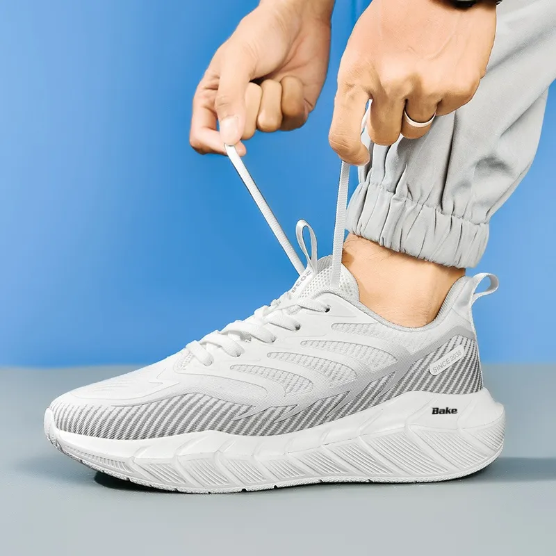 BAKE Slip Resistant And Breathable Low Top Casual Shoes Men's-17