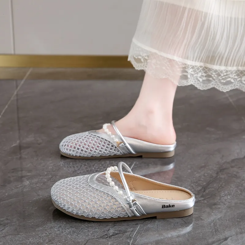 BAKE Rubber Sole Abrasion Resistant Slip Resistant Odor Resistant Closed Toe Slippers Women's-3