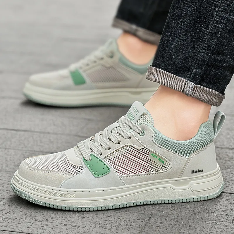 BAKE Anti Slip Wear Resistant Low Top Skateboard Shoes Men's-1