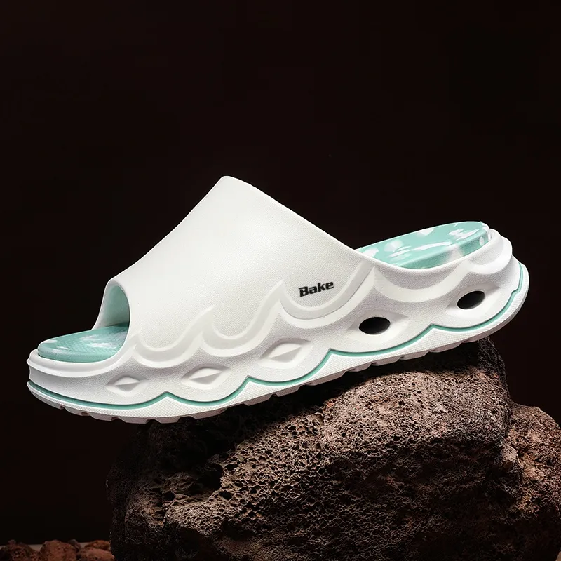 BAKE Quiet Slip Resistant Abrasion Resistant Slide Slippers Unisex-12