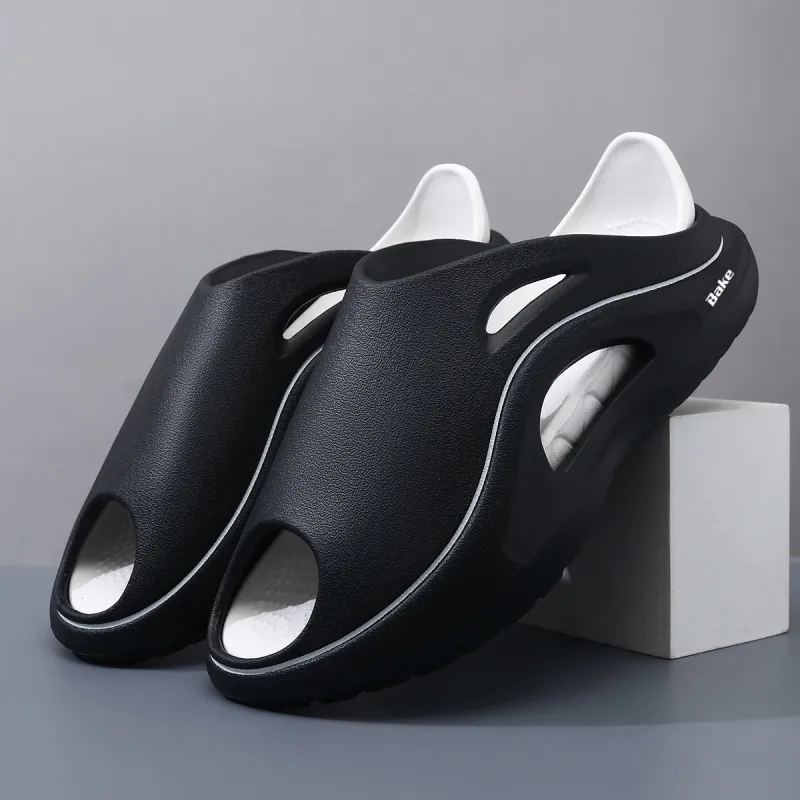 BAKE Slip Resistant Odor Resistant Abrasion Resistant Slide Slippers Unisex-7