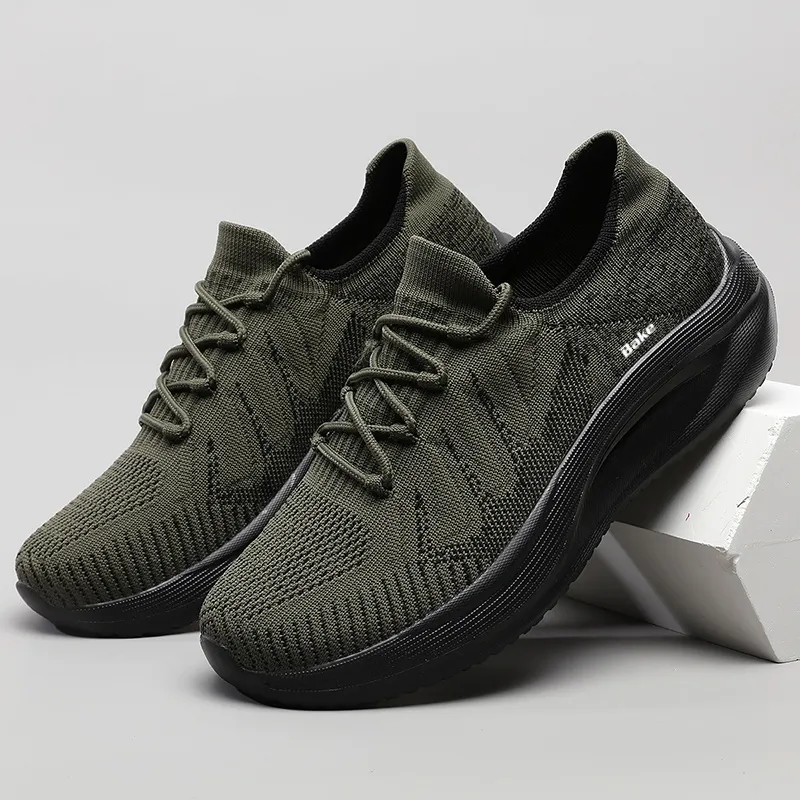 BAKE Shock Absorbers With Slip Resistant And Abrasion Resistant Properties Low Top Casual Shoes Men's-1